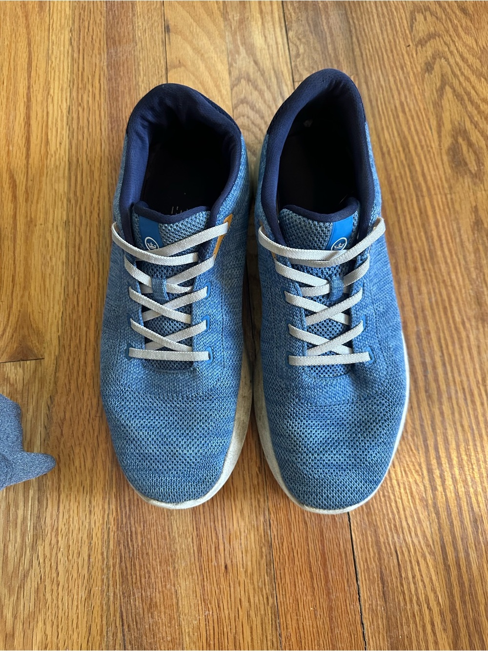 Peter Millar Blue Knit Lace-Up Athletic Shoes